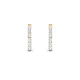 3.5Cttw Emerald Shaped Lab Grown Diamond (F/VS)  Earrings in 14K Gold