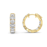 Emerald Lab Grown Diamond (F/VS ) Ear Earrings in 14K Gold