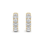 Emerald Lab Grown Diamond (F/VS ) Ear Earrings in 14K Gold