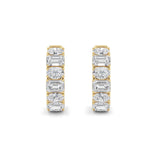 Emerald Lab Grown Diamond (F/VS ) Ear Earrings in 14K Gold