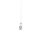 1Cttw Round Shaped Lab Grown Diamond (F/VS) Split Bale Solitaire Pendant in 14K Gold