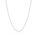 9.5Cttw Round Shaped Lab Grown Diamond (F/VS) Petite Line Necklace in 14K Gold