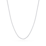 9.5Cttw Round Shaped Lab Grown Diamond (F/VS) Petite Line Necklace in 14K Gold