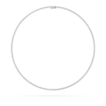 9.5Cttw Round Shaped Lab Grown Diamond (F/VS) Petite Line Necklace in 14K Gold