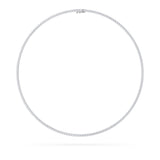 9.5Cttw Round Shaped Lab Grown Diamond (F/VS) Petite Line Necklace in 14K Gold