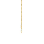 3Cttw Emerald Shaped Lab Grown Diamond (F/VS) Cross Pendant in 14K Gold