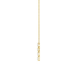 3Cttw Emerald Shaped Lab Grown Diamond (F/VS) Cross Pendant in 14K Gold