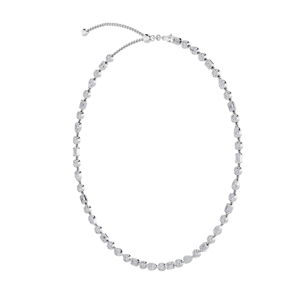 10Cttw Pear Shaped Lab Grown Diamond (F/VS)  Necklace in 14K Gold