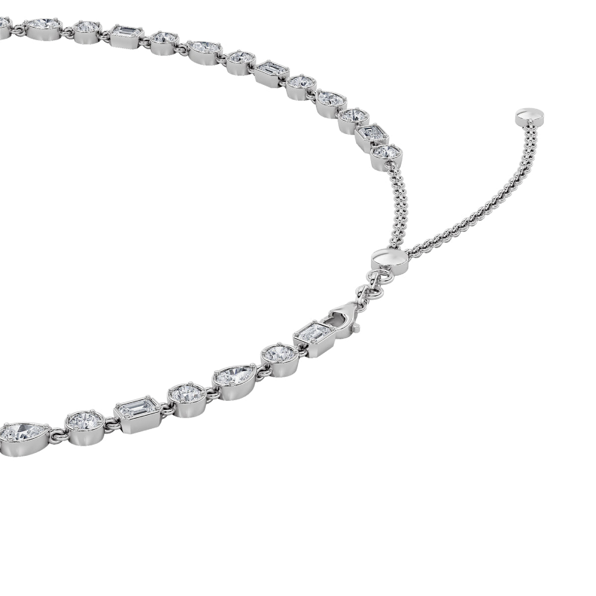 10Cttw Pear Shaped Lab Grown Diamond (F/VS)  Necklace in 14K Gold