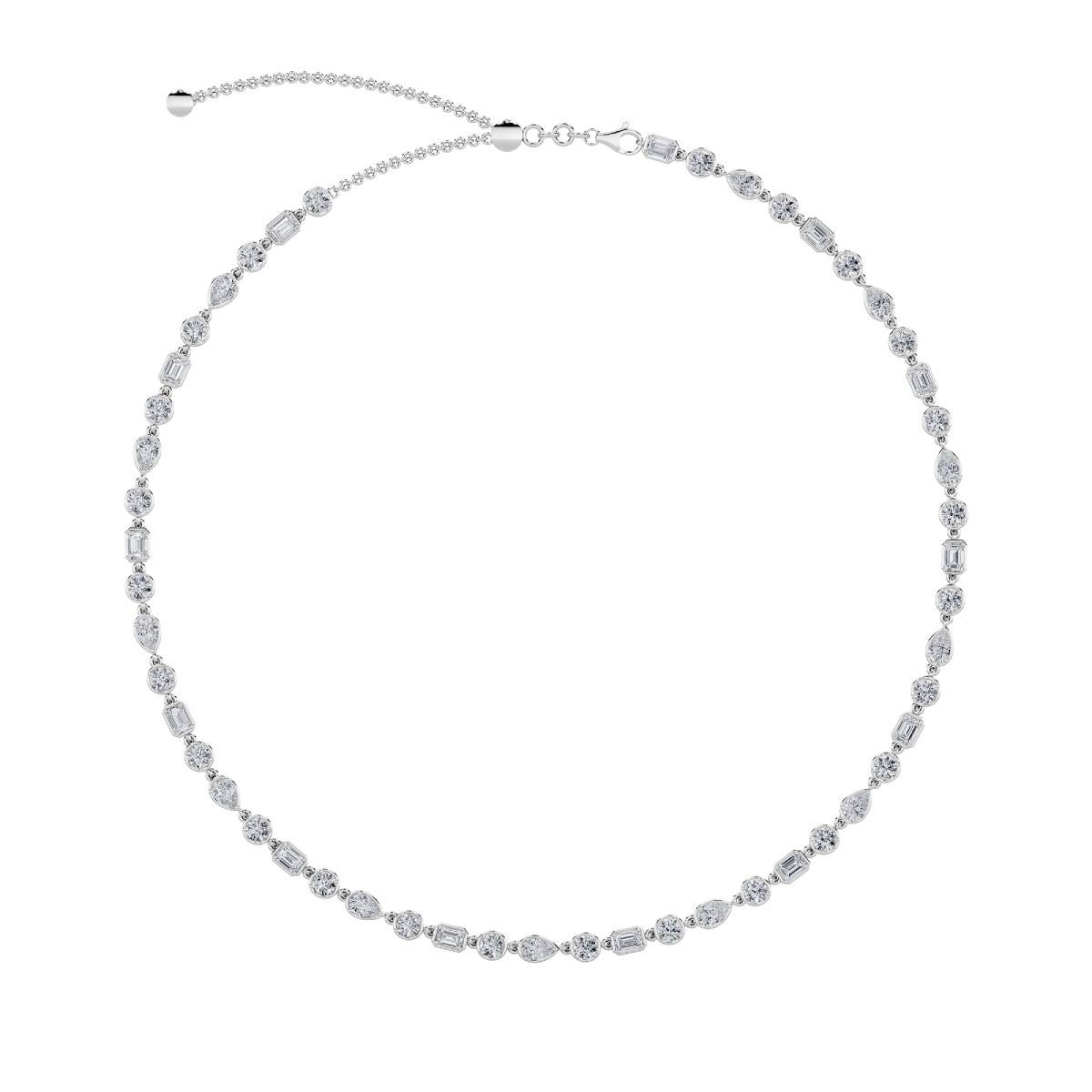 10Cttw Pear Shaped Lab Grown Diamond (F/VS)  Necklace in 14K Gold