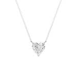 1Cttw Heart Shaped Lab Grown Diamond (F/VS) Heart Shaped Necklace in 14K Gold