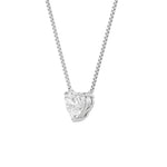 1Cttw Heart Shaped Lab Grown Diamond (F/VS) Heart Shaped Necklace in 14K Gold
