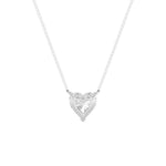 1Cttw Heart Shaped Lab Grown Diamond (F/VS) Heart Shaped Necklace in 14K Gold
