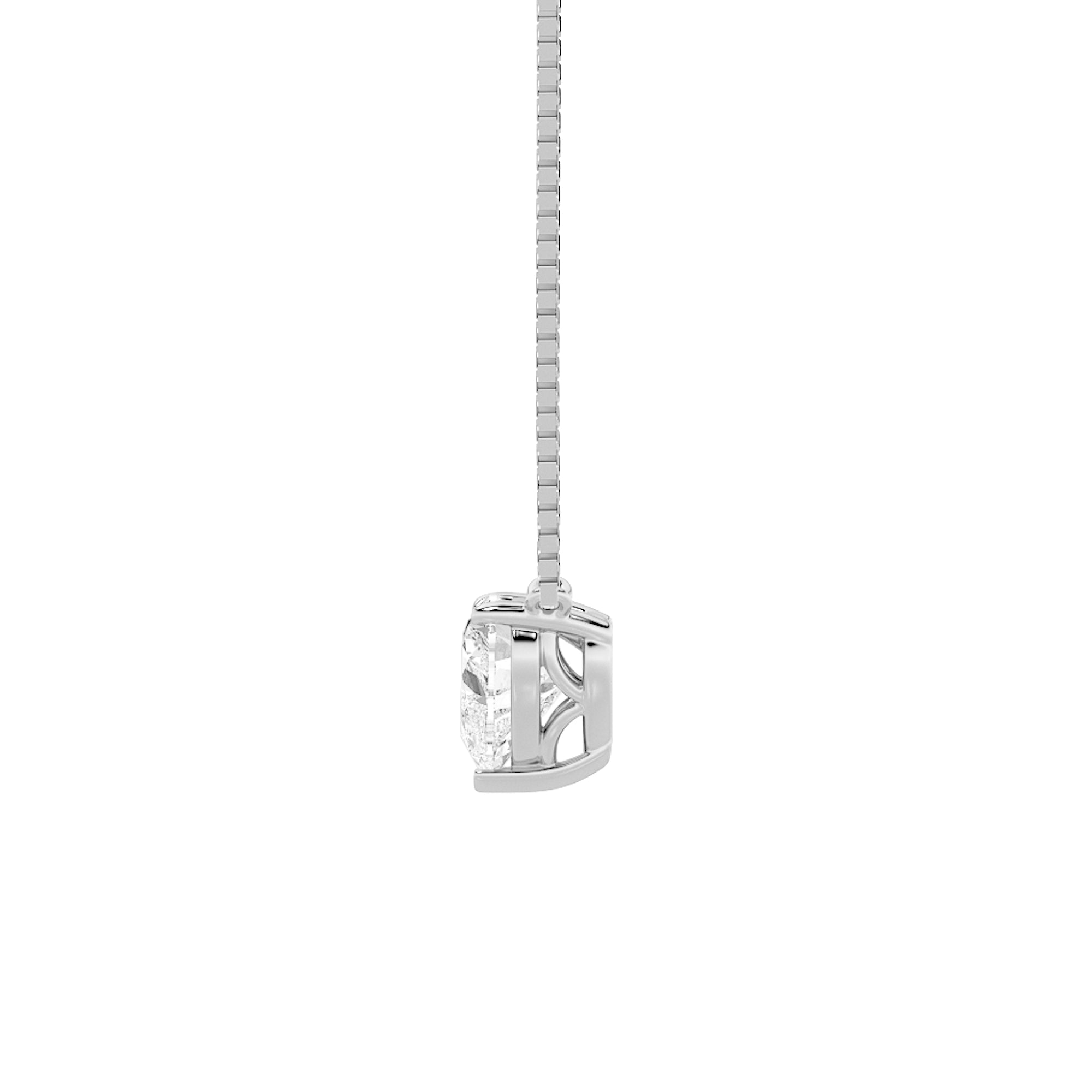 1Cttw Heart Shaped Lab Grown Diamond (F/VS) Heart Shaped Necklace in 14K Gold