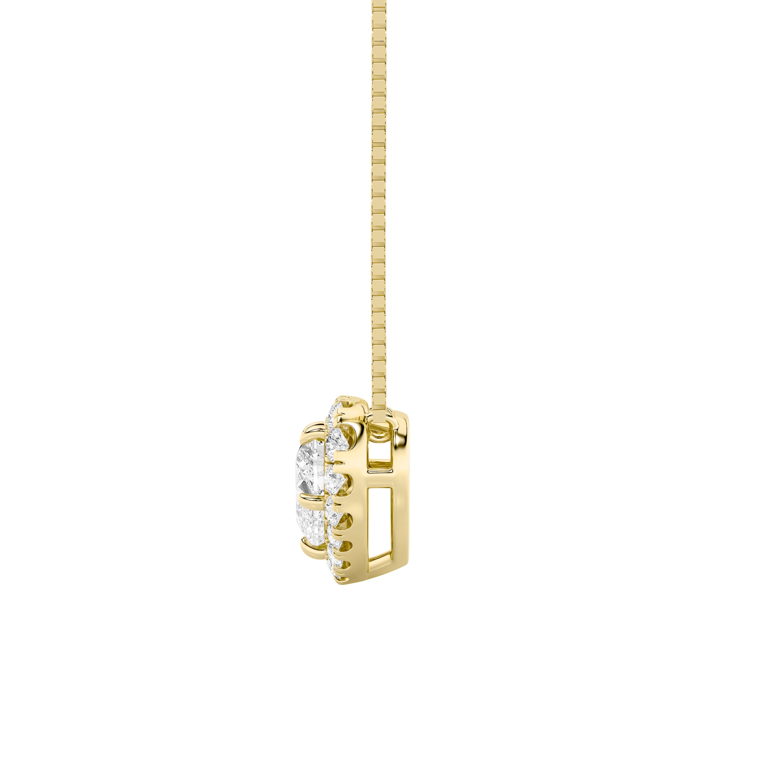 1.25Cttw Heart Shaped Lab Grown Diamond (F/VS) Heart Shaped Pendant in 14K Gold