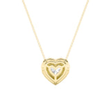 1.25Cttw Heart Shaped Lab Grown Diamond (F/VS) Heart Shaped Pendant in 14K Gold