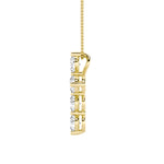 1.5Cttw Round Shaped Lab Grown Diamond (F/VS) Cross Pendant in 14K Gold