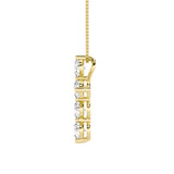 1.5Cttw Round Shaped Lab Grown Diamond (F/VS) Cross Pendant in 14K Gold