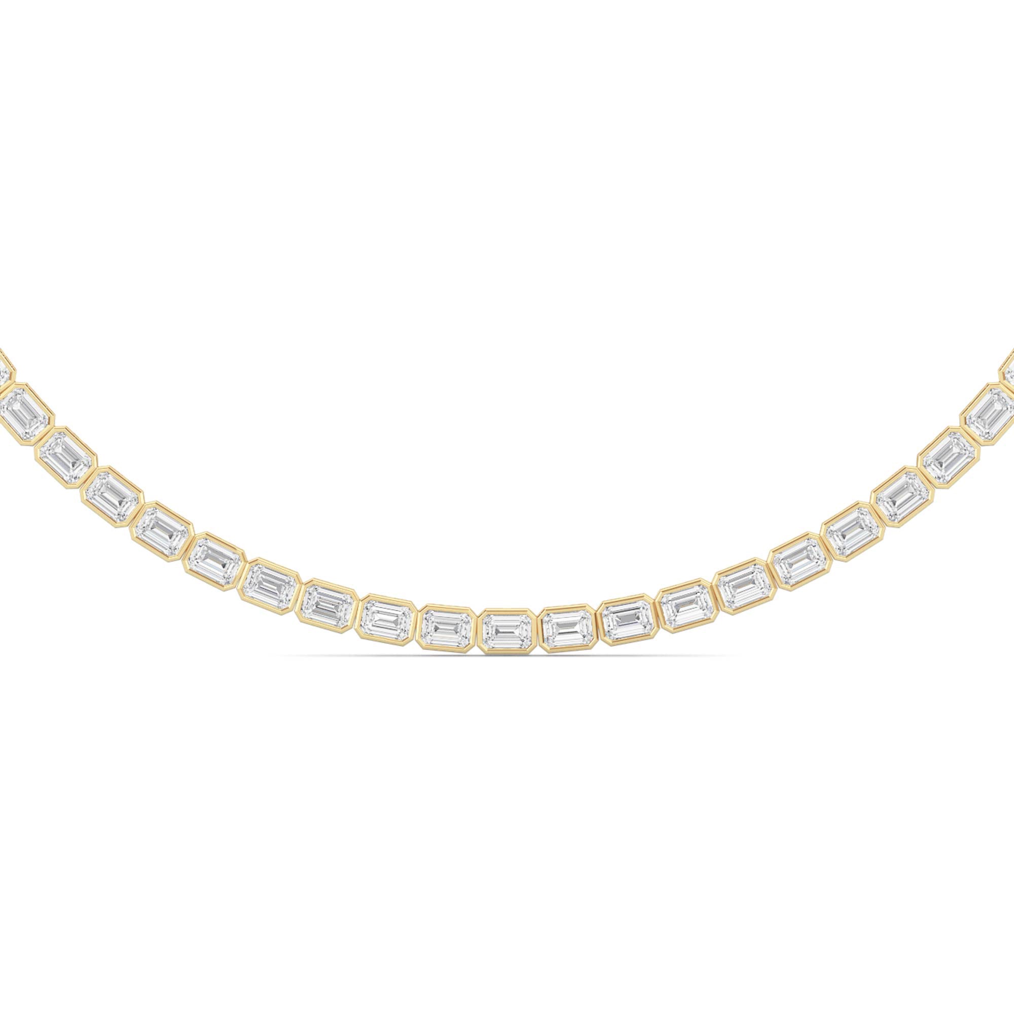 Emerald Lab Grown Diamond (F/VS ) Necklace Necklace in 14K Gold