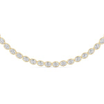 Oval Lab Grown Diamond (F/VS ) Necklace Necklace in 14K Gold
