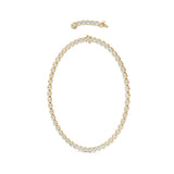 Oval Lab Grown Diamond (F/VS ) Necklace Necklace in 14K Gold