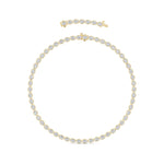 Oval Lab Grown Diamond (F/VS ) Necklace Necklace in 14K Gold