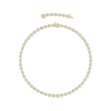 Oval Lab Grown Diamond (F/VS ) Necklace Necklace in 14K Gold