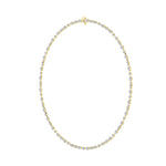 12Cttw Pear Shaped Lab Grown Diamond (F/VS) Fashion Necklace in 14K Gold