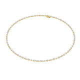 12Cttw Pear Shaped Lab Grown Diamond (F/VS) Fashion Necklace in 14K Gold
