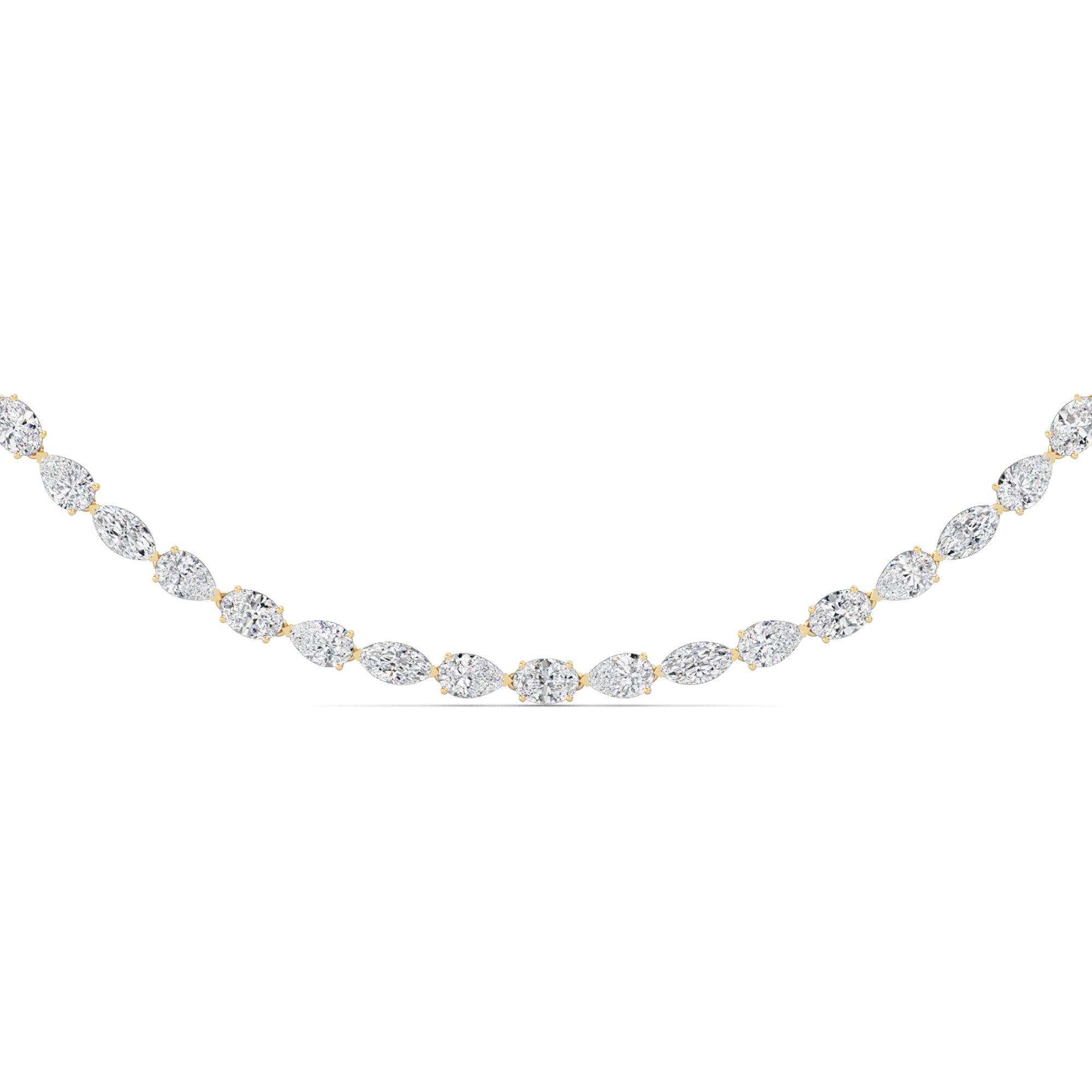 Oval Lab Grown Diamond (F/VS ) Necklace Necklace in 14K Gold