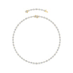 Oval Lab Grown Diamond (F/VS ) Necklace Necklace in 14K Gold