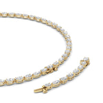 Oval Lab Grown Diamond (F/VS ) Necklace Necklace in 14K Gold