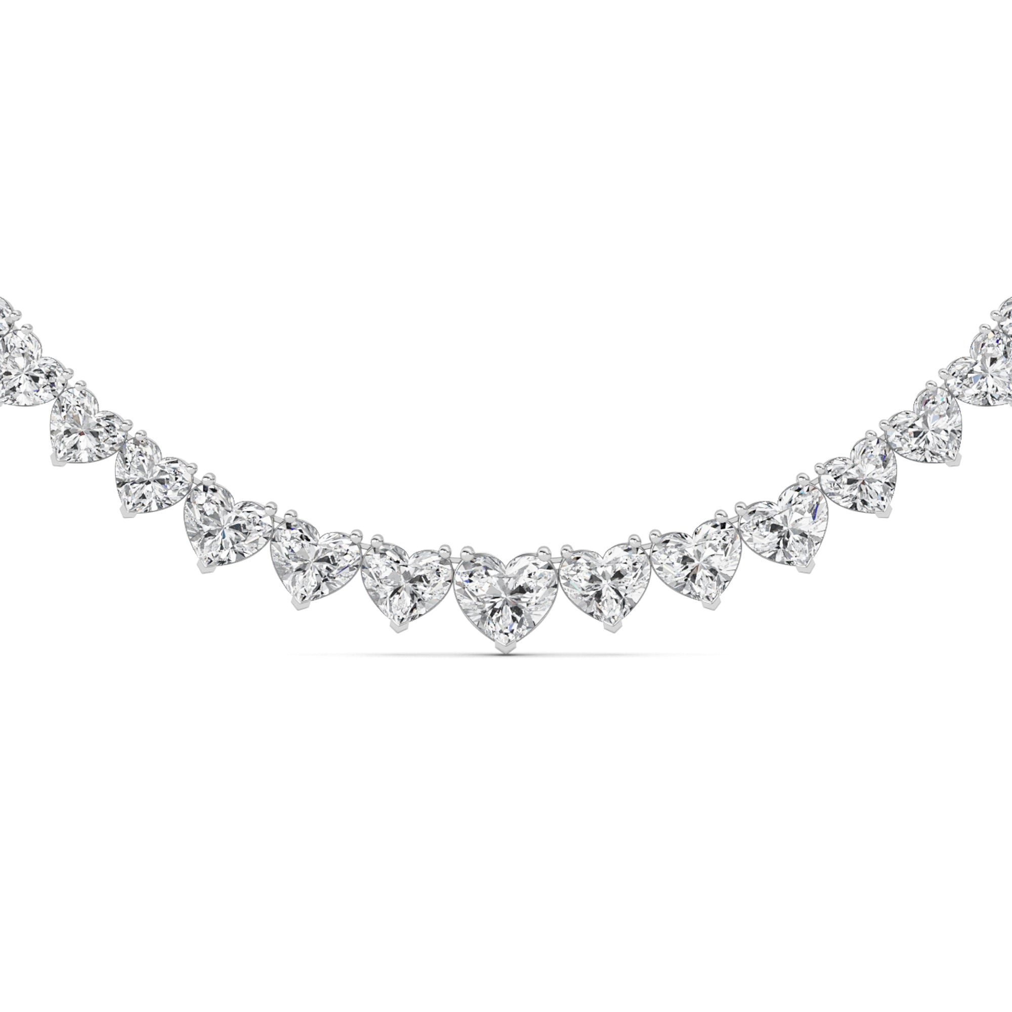 Heart Lab Grown Diamond (F/VS ) Necklace Necklace in 14K Gold