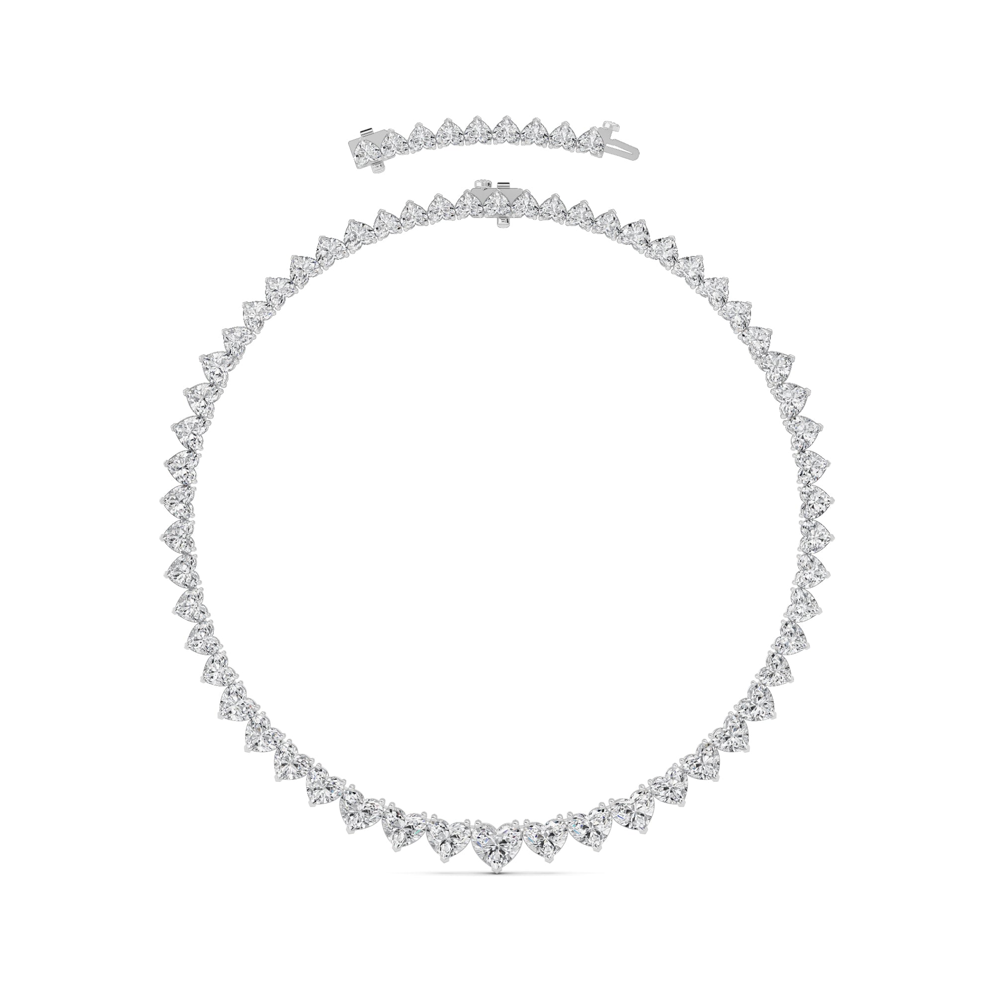 Heart Lab Grown Diamond (F/VS ) Necklace Necklace in 14K Gold