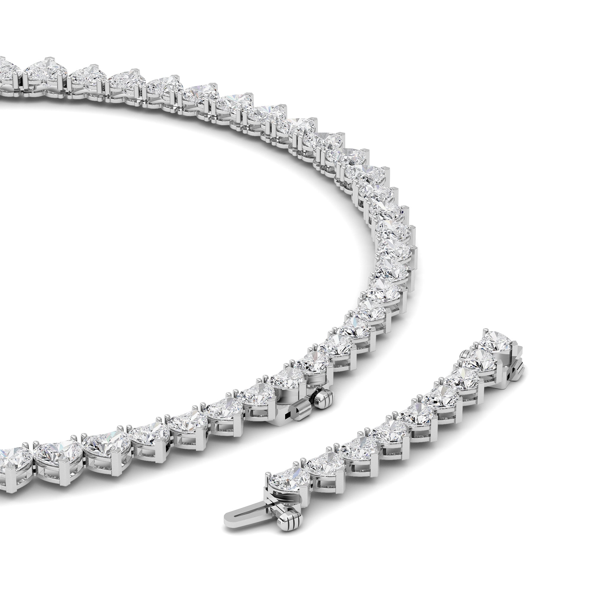 Heart Lab Grown Diamond (F/VS ) Necklace Necklace in 14K Gold