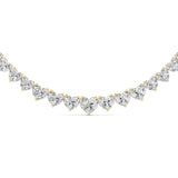 Heart Lab Grown Diamond (F/VS ) Necklace Necklace in 14K Gold