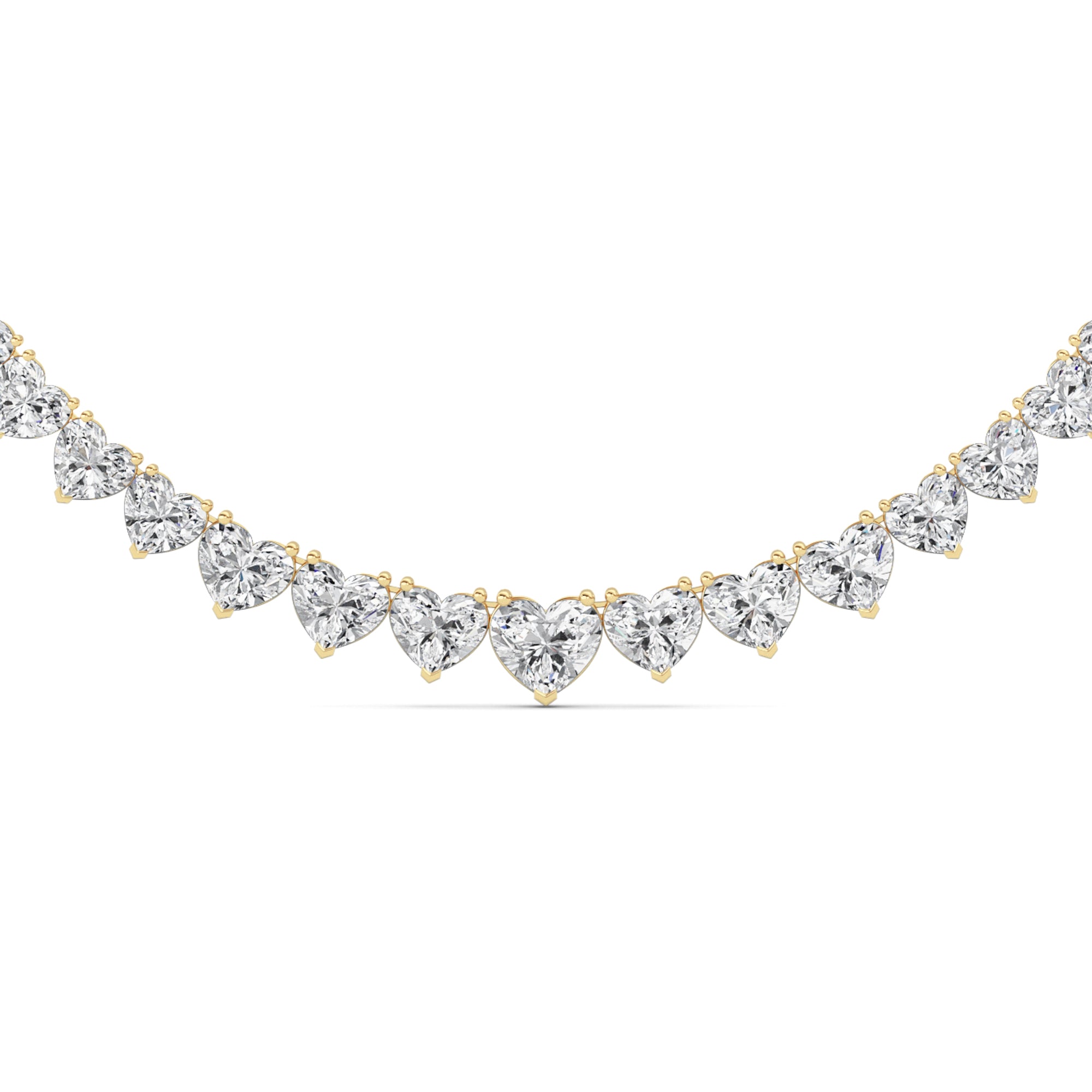 Heart Lab Grown Diamond (F/VS ) Necklace Necklace in 14K Gold