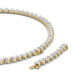 Heart Lab Grown Diamond (F/VS ) Necklace Necklace in 14K Gold