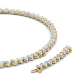 Heart Lab Grown Diamond (F/VS ) Necklace Necklace in 14K Gold