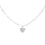 Heart Lab Grown Diamond (F/VS ) Necklace in 14K Gold