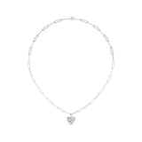 Heart Lab Grown Diamond (F/VS ) Necklace in 14K Gold