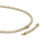 Emerald Lab Grown Diamond (F/VS ) Necklace Necklace in 14K Gold