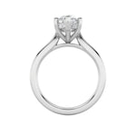 1Cttw Marquise Shaped Lab Grown Diamond (F/VS) Hidden Halo Cathedral Shank Engagement Ring in 14K Gold