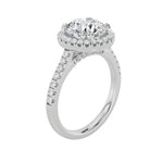 5Cttw Round Shaped Lab Grown Diamond (F/VS)  Ring in 14K Gold