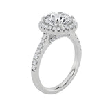 5Cttw Round Shaped Lab Grown Diamond (F/VS)  Ring in 14K Gold