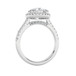 5Cttw Round Shaped Lab Grown Diamond (F/VS)  Ring in 14K Gold