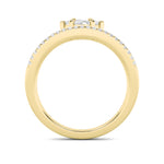 0.5Cttw Marquise Shaped Lab Grown Diamond (F/VS) Fashion Ring in 14K Gold