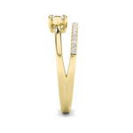 0.5Cttw Marquise Shaped Lab Grown Diamond (F/VS) Fashion Ring in 14K Gold