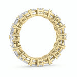3Cttw Marquise Shaped Lab Grown Diamond (F/VS) Eternity Band Ring in 14K Gold
