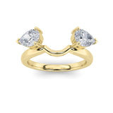 1Cttw Pear Shaped Lab Grown Diamond (F/VS) Wrap  Ring in 14K Gold